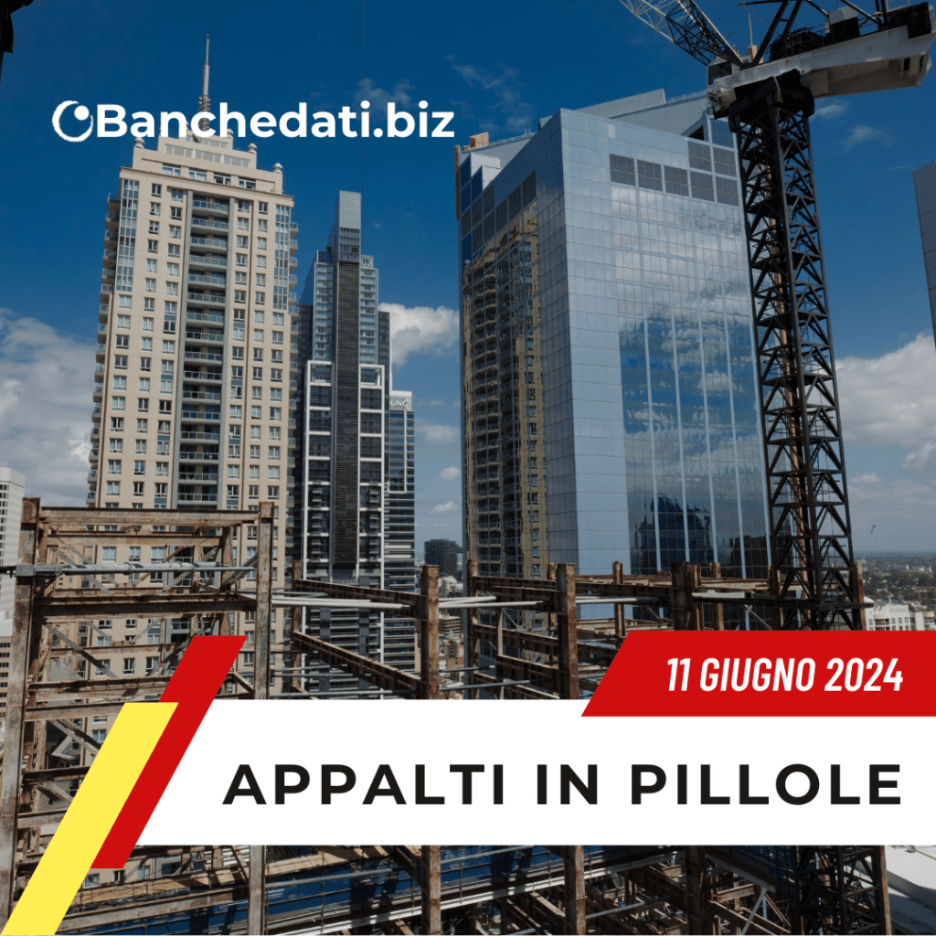 Appalti In Pillole del 11 giugno 2024 8 appalti in pillole