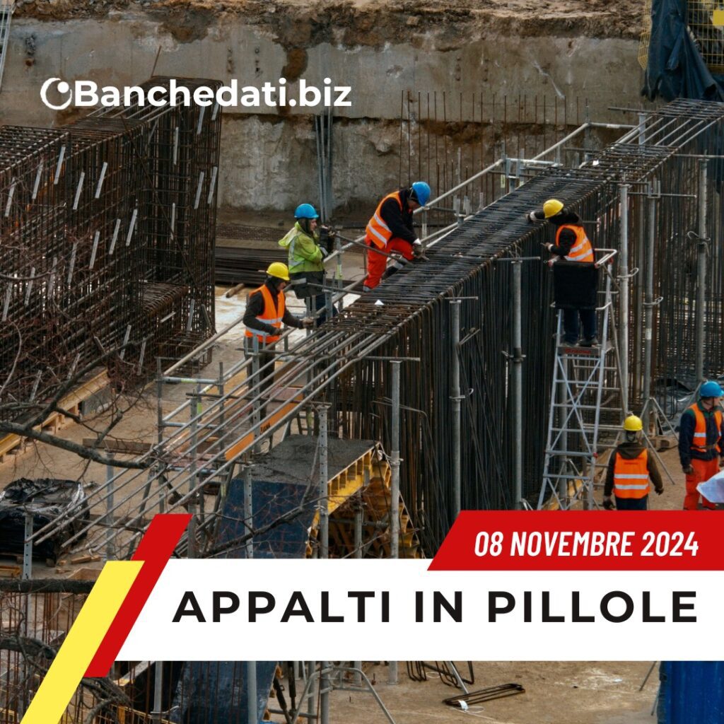 appalti in pillole dell'8 novembre 2024